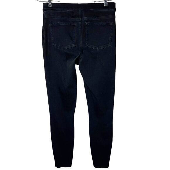 SPANX Black Jean-ish Leggings Tummy Control Pockets Size Medium - Picture 2 of 7
